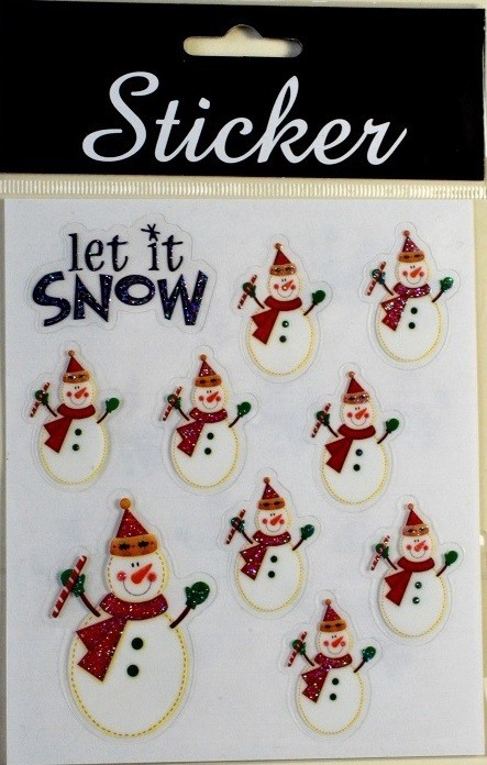 88085 - Let is Snow / Snowmen Stickers-28 Multi