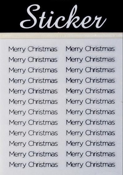 88088 - Merry Christmas Text Stickers-28 Multi