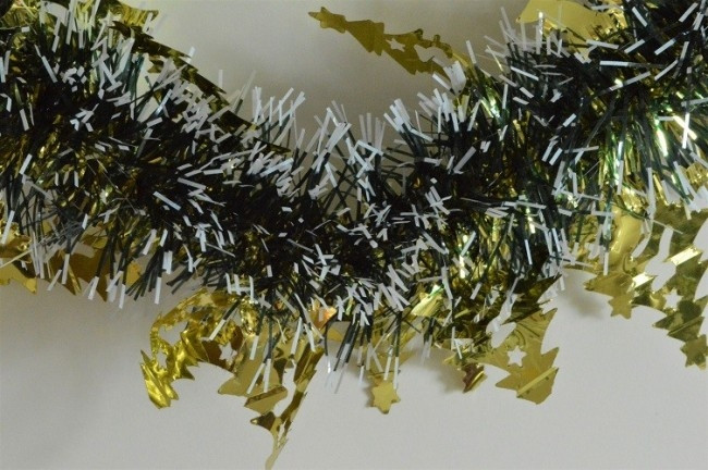 88140 - Gold Triple Coloured Christmas Tree Tinsel x 2 Metre Lengths!