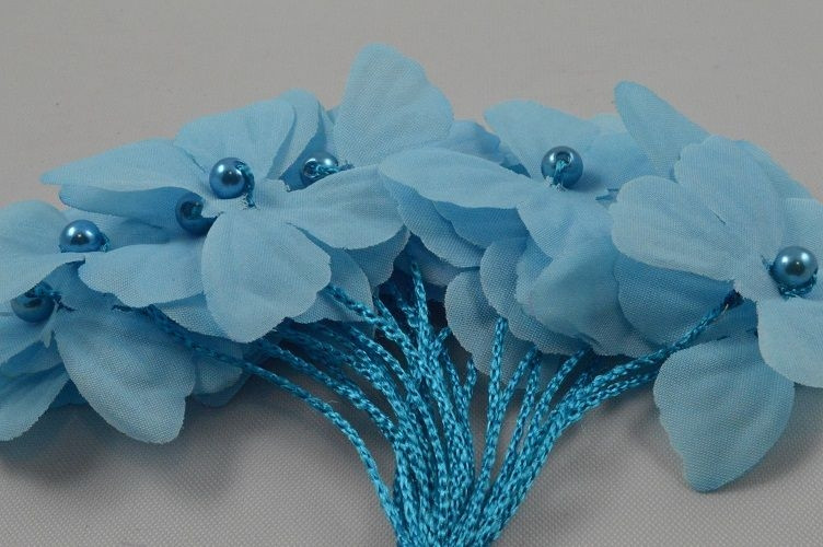 X337 - 30mm Coloured Decorative Cord Butterflies!-Blue