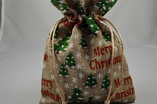 88183 - 185mm x 135mm Merry Christmas Wintery trees and snow flake Gift Bags (3 Bags)