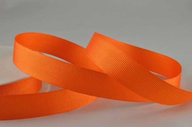 53754 - 10mm Orange Grosgrain Ribbon x 20 Metre Rolls!