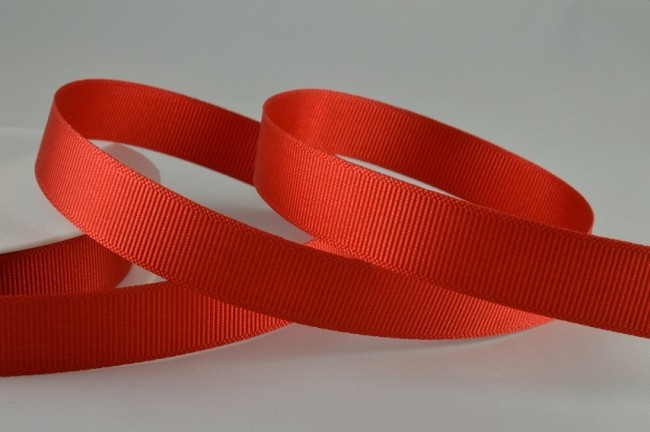 53754 - 10mm Red Grosgrain Ribbon (20 Metres)