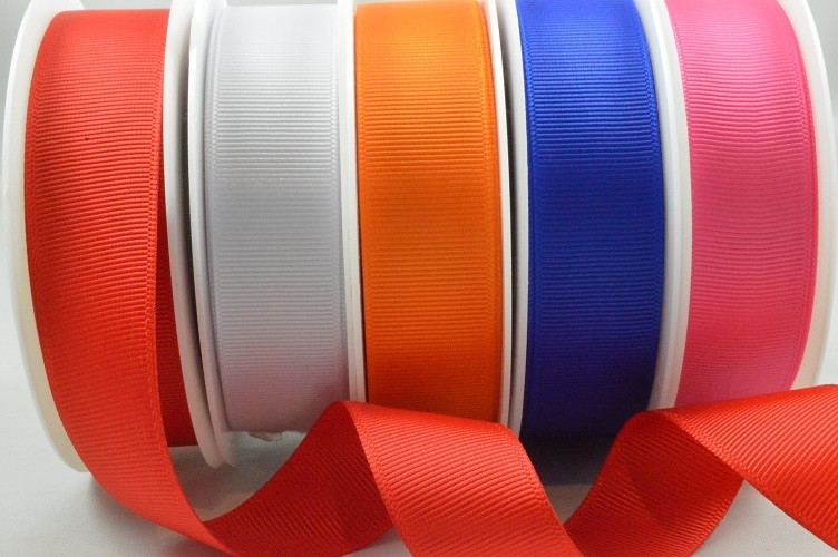 53754 - 6mm, 10mm, 16mm, 22mm & 38mm Plain Grosgrain Ribbon (20 Metres)