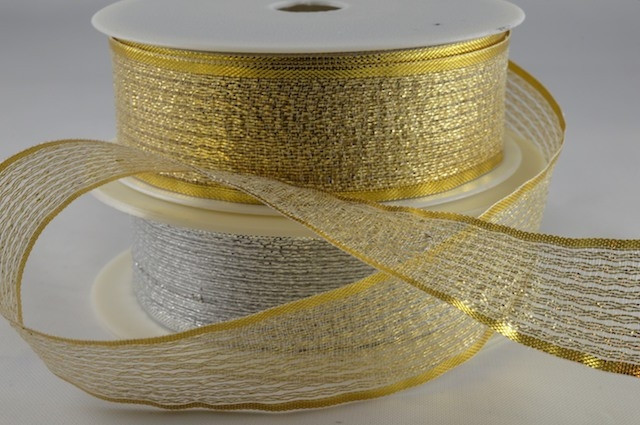 50019 - 15mm, 25mm, 40mm Lurex Ribbon (25 Metres)