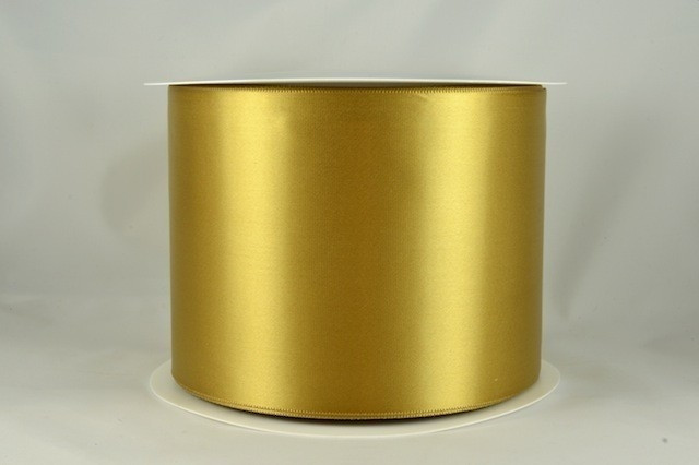 54033 100mm - Gold Single Satin Sash Ribbon (50 Metres)