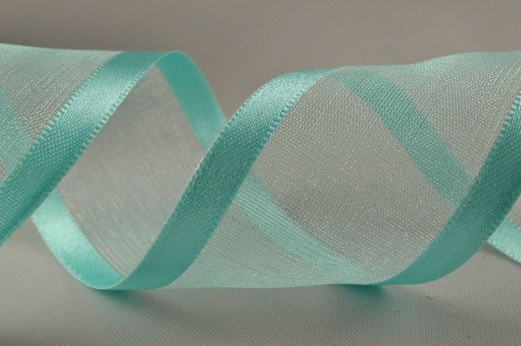 X1 - 40mm Aqua Satin Sheer Ribbon x 20 Metre Rolls!!