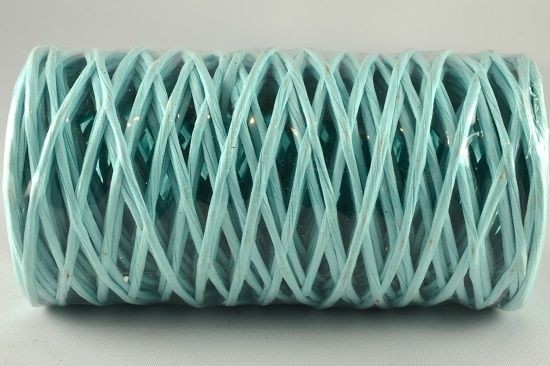 X345 - 2mm Light Blue Paper Covered Decorative Wire (50 Metres)