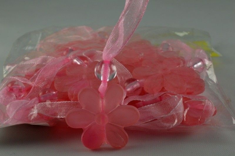 X353 - 24mm Sunflower & Sheer Loop Accessory (24 Pieces per pack)-40mm-30 Pink-1 Pack (12 Pieces)