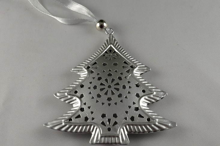 Y800 - Silver Hanging Metal Tree Decoration (1 Piece)-10 x 9cm-01 Silver-1.8 Metres
