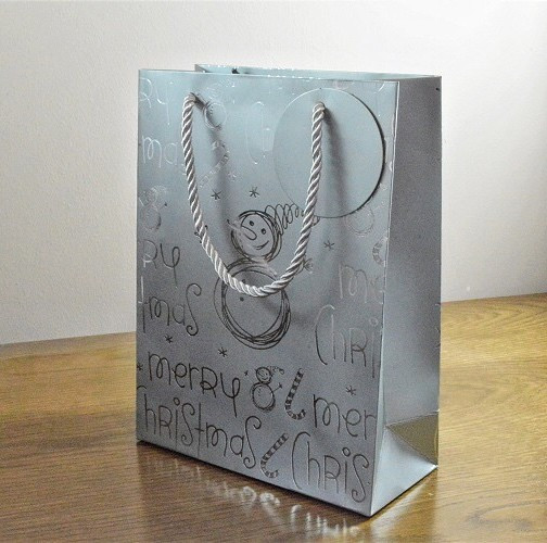 Silver christmas gift bags new arrivals