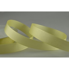 Y874 - 16mm Plain Grosgrain Ribbon (20 Metres)-16mm-10 Yellow Cream-20 Metres-first