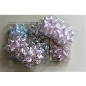 31163 - Gift Packs with 2 Spotted Self Adhesive Bows