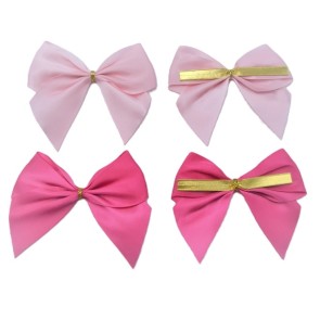 31170 - 40mm Double face satin Pre-tied Mini Bows available in various colours . A Fantastic price of £0.44 for 4 bows