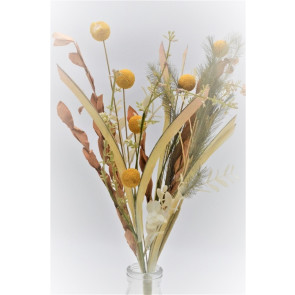 33025 - A delicate floral display with a variety of colours and textures.  Height  52cms ,  Width 25cms  (approx) 