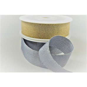 54034 - 24mm & 36mm Lurex Ribbon with Lurex Edge (20 Metres)