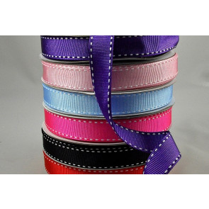 55122 - 16mm grosgrain with a White saddle stitch x 20mts.  