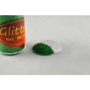 88017 - 15g Green Pots of Colourful Glitter