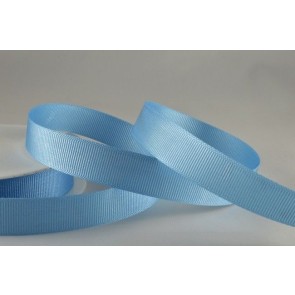 Y879 - 16mm Plain Grosgrain Ribbon x 20 metre rolls-16mm-70 Light Blue-20 Metres