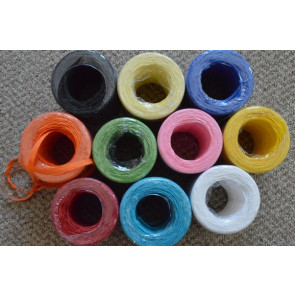 77029 - 7mm Paper raffia type ribbon in a range of vibrant colours