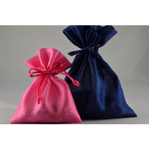 88004, 88005 - Coloured Satin bags with Tassels  (6 Bags per Pack)