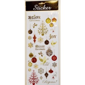 88092 - Believe in Christmas Sticker Selection Pack-28 Multi