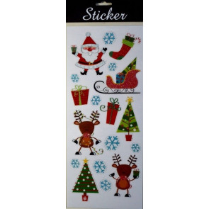 88093 - Reindeer, Sleigh & Santa Christmas Stickers