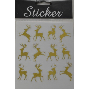 88095 - Christmas Golden Reindeer Stickers