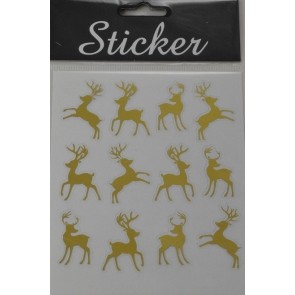 88095 - Christmas Golden Reindeer Stickers-28 Multi