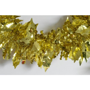 88138 - Gold Coloured Holly Leaf Tinsel x 2 Metre Lengths!