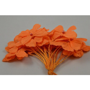 X335 - 30mm Coloured Decorative Cord Butterflies!-Orange