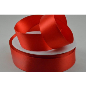 93977 - 25mm Red Double Sided Satin x 25 Metre Rolls!