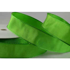 Y620 - 40mm Wired Decorative Florist Ribbon (25 Metres)-40mm-65 Green