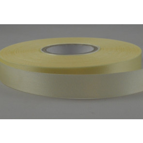 Y758 -  30mm Cream Cut single sided Polyester satin x 200 Metres