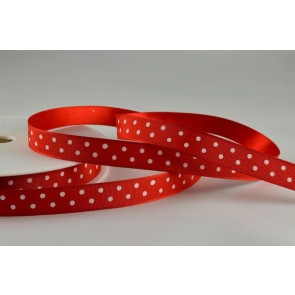 54203 - 10mm Red Polka Dot Ribbon (20 Metres)