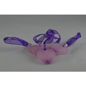 X344- 40mm Hearts & String x 12 Pieces Per Bag!