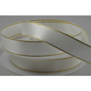 White with gold edge