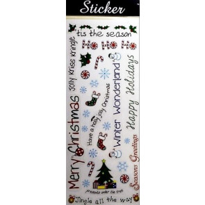 Y805 - Merry Christmas - Jingle All the Way Stickers-28 Multi