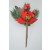 22014 - Red Berries & Leaves Christmas Pick. Measures - 15cm Height x 8cm Width.