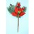 22014 - Red Berries & Leaves Christmas Pick. Measures - 15cm Height x 8cm Width.
