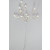 22021 - White V Crowned Pearl Pick. Measures - 13cm Height x 7cm Width