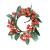 22026 - Red Berry & Leaf Christmas Wreath. Measures 18cm in diameter