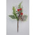 22030 - Snow Drops & Berries Christmas Pick. Measures - 16cm Height x 12cm Width