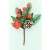 22035 - Christmas Floral & Pine Cones Picks. Measures - 12cm Height x 9cm Width.