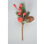 22039 - Berries & Pine Cone Christmas Pick. Measures - 24cm Height x 11cm Width.