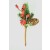 22039 - Berries & Pine Cone Christmas Pick. Measures - 24cm Height x 11cm Width.