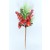22045 - Small, Medium & Large Floral Berry Christmas Pick. Measures - 32cm Height x 10cm Width.