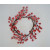 22056 - Bright Red Berry wreath with a subtle frosting of snow.  Measures  260mm diameter