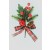 22060 - Berry and Cone festive floral pick with tartan bow.  Measures  Height 130mm  ,   Width  95mm 