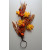 22063 - Large Autumn / Halloween display of leaves with golden orange natural delights. Measures  Height 620mm ,   Width  350mm 